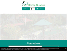 Tablet Screenshot of hotelbijagua.com